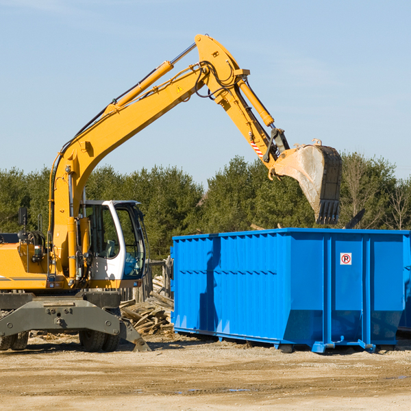 are there any restrictions on where a residential dumpster can be placed in Brenda AZ